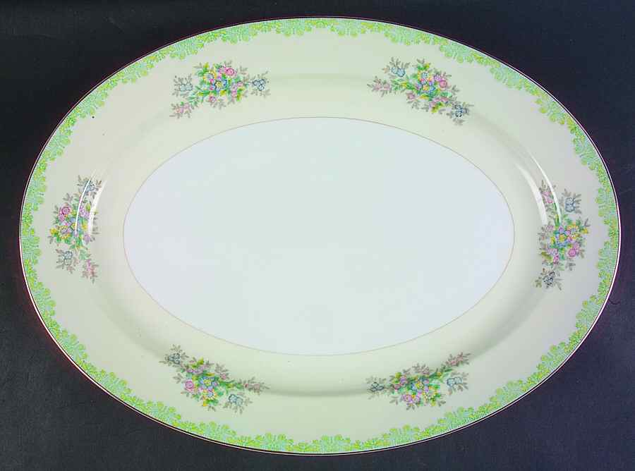 Marie  16" Oval Serving Platter by Meito-1