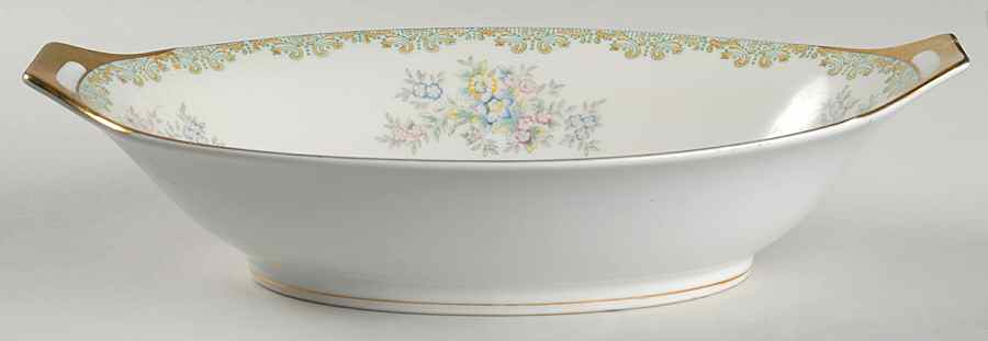 Marie  11" Oval Vegetable Bowl by Meito-1