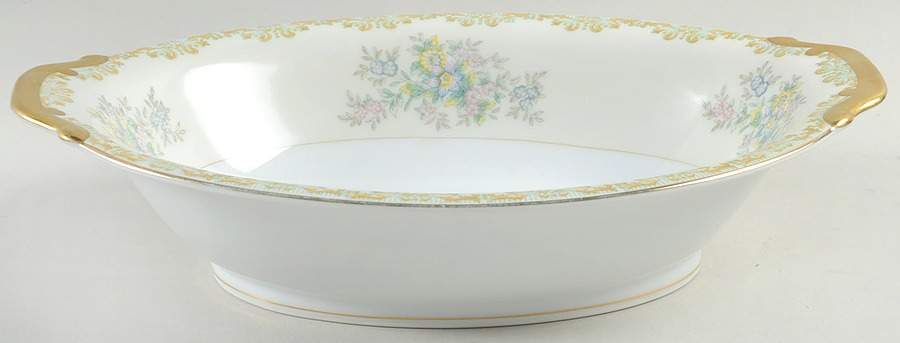 Marie  11" Oval Vegetable Bowl by Meito-1