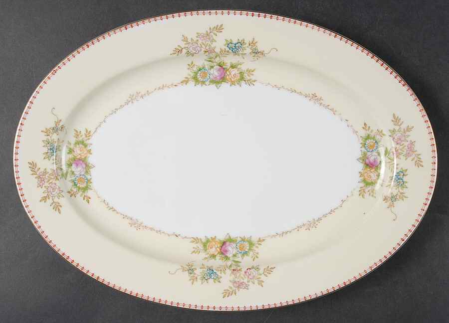 Marjorie 12" Oval Serving Platter by Meito-1