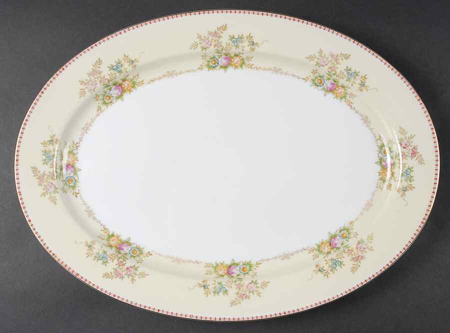 Marjorie 16" Oval Serving Platter by Meito-1