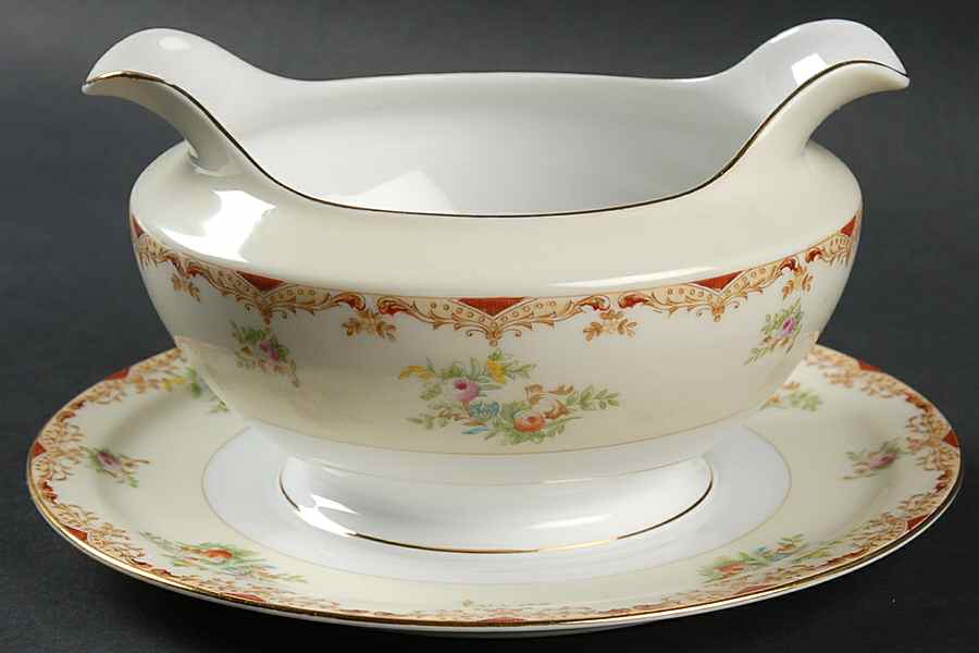 MEI106 Gravy Boat with Attached Underplate by Meito-1