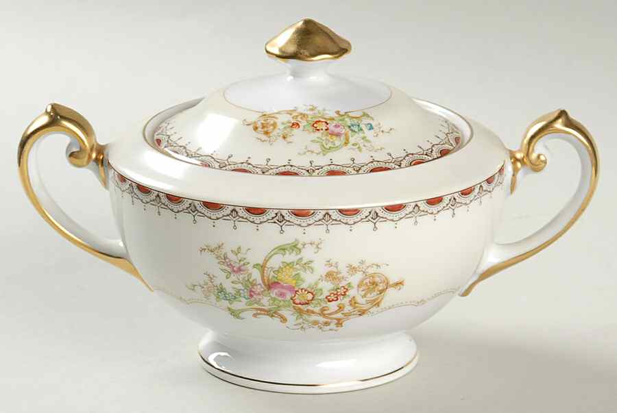 MEI111  Sugar Bowl & Lid by Meito-1