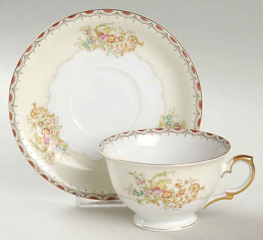 MEI111  Footed Cup & Saucer Set by Meito-1