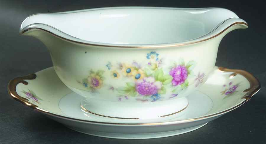 MEI116 Gravy Boat with Attached Underplate by Meito-1