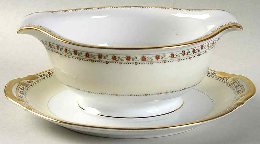 MEI118 Gravy Boat with Attached Underplate by Meito-1