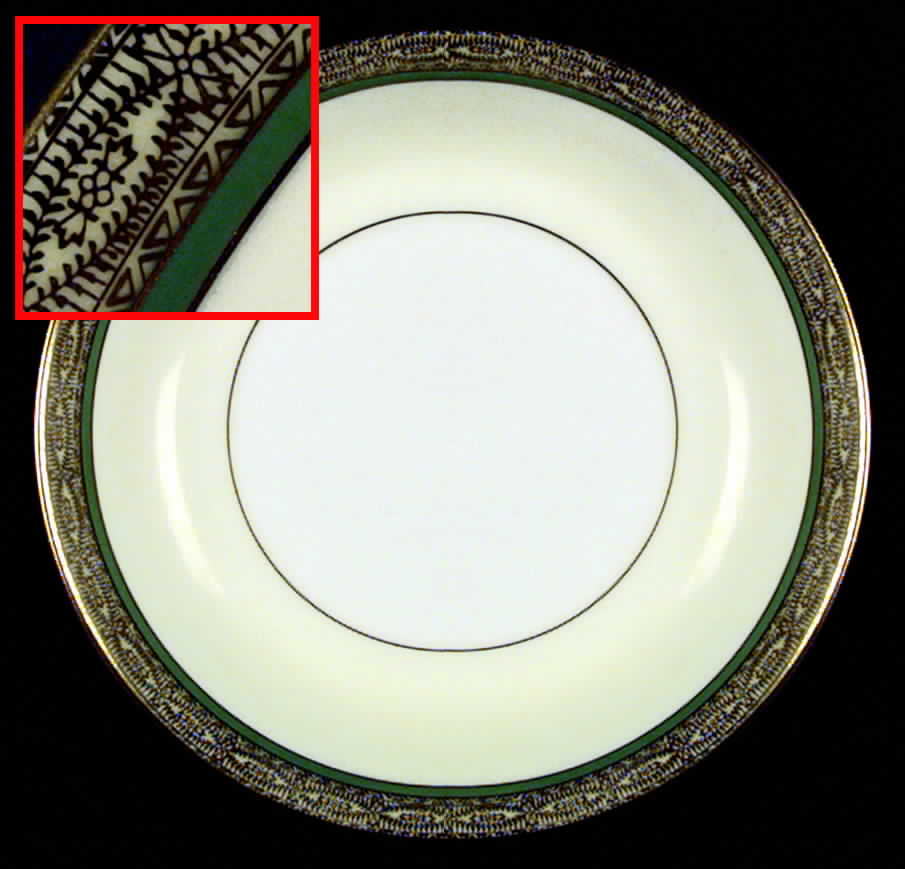 MEI121(Green Band) Coupe Soup Bowl by Meito-1