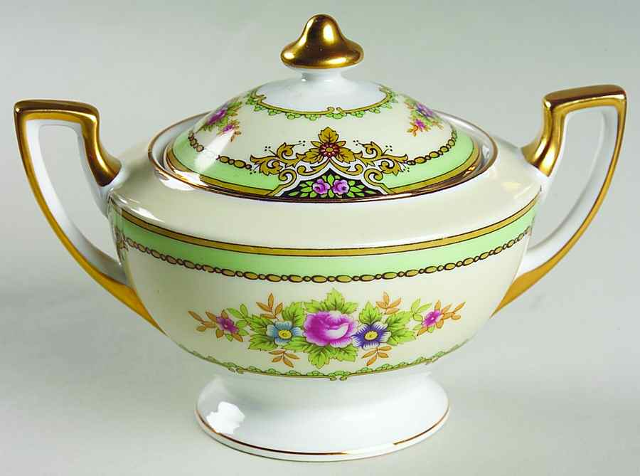 MEI123 Sugar Bowl & Lid by Meito-1