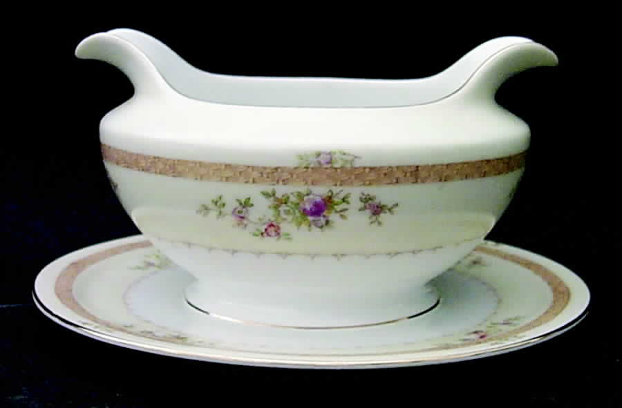 MEI129 Gravy Boat with Attached Underplate by Meito-1