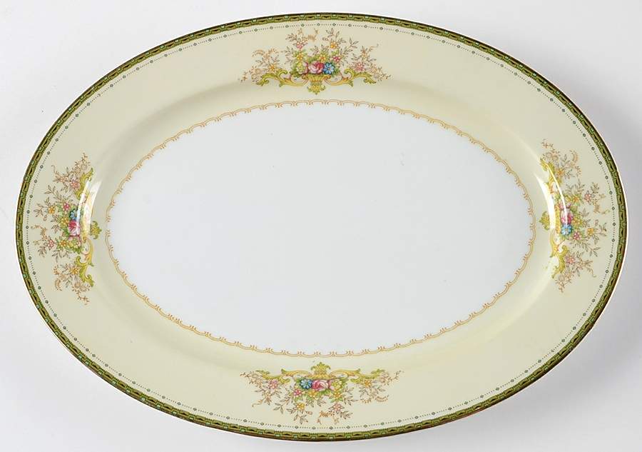 Dorothy 12" Oval Serving Platter by Meito-1
