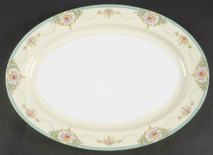 N1299 16" Oval Serving Platter by Meito-1