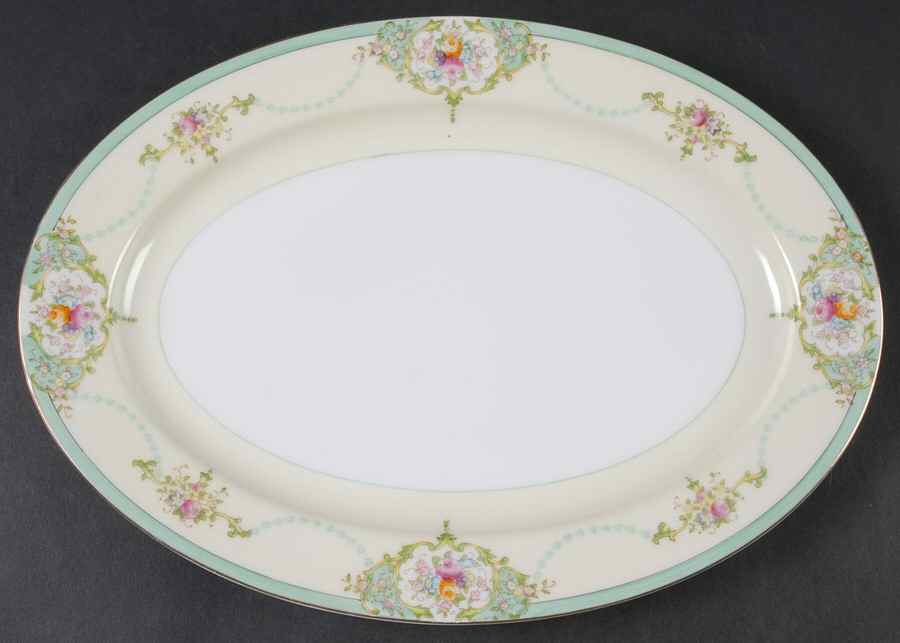 N1299 12" Oval Serving Platter by Meito-1