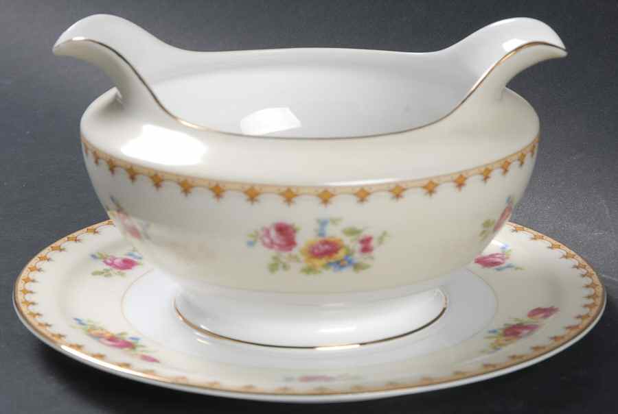 MEI155 Gravy Boat with Attached Underplate by Meito-1