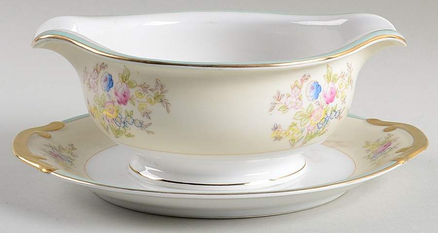 MEI157 Gravy Boat with Attached Underplate by Meito-1