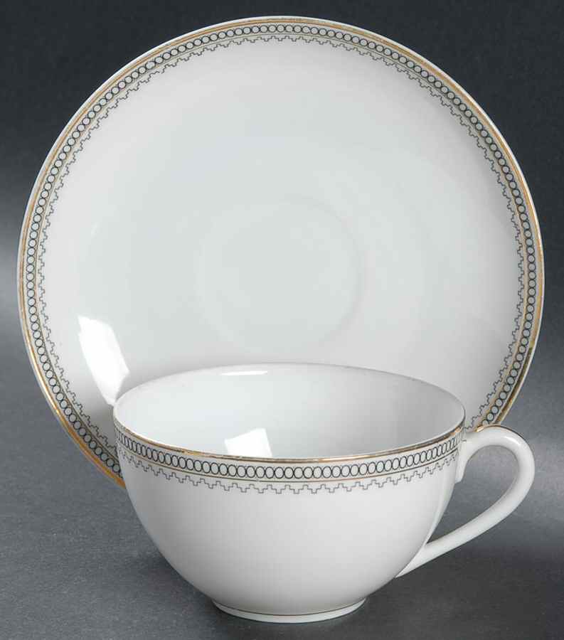 MEI162 Flat Cup & Saucer Set by Meito-1