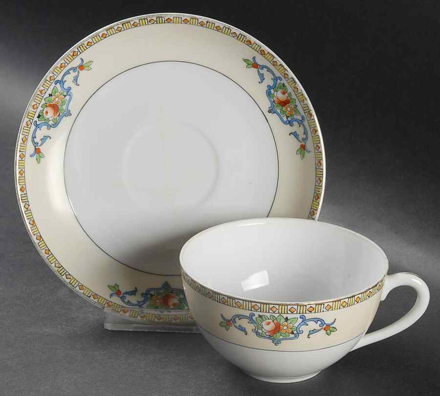 MEI171 Flat Cup & Saucer Set by Meito-1