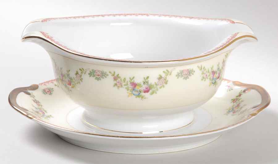 MEI192 Gravy Boat with Attached Underplate by Meito-1