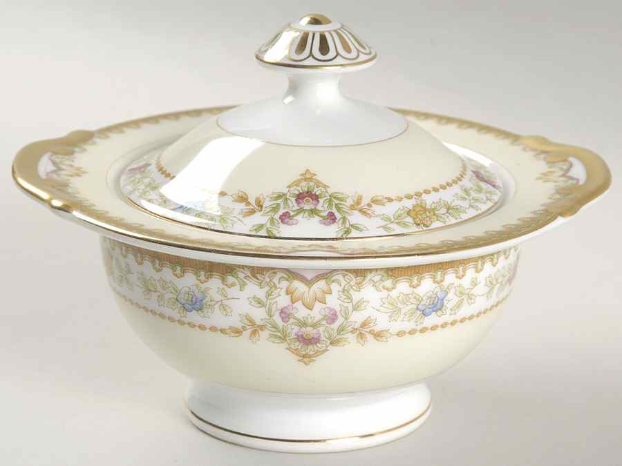 MEI2 (F & B JAPAN) Sugar Bowl & Lid by Meito-1