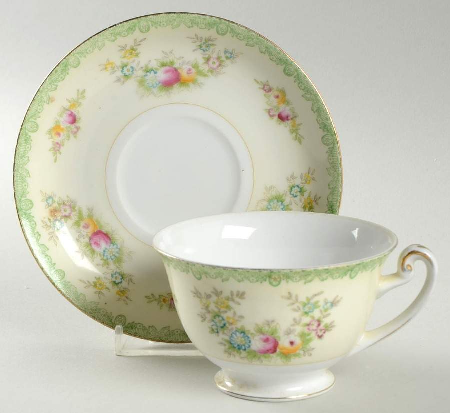 MEI21 Footed Cup & Saucer Set by Meito-1