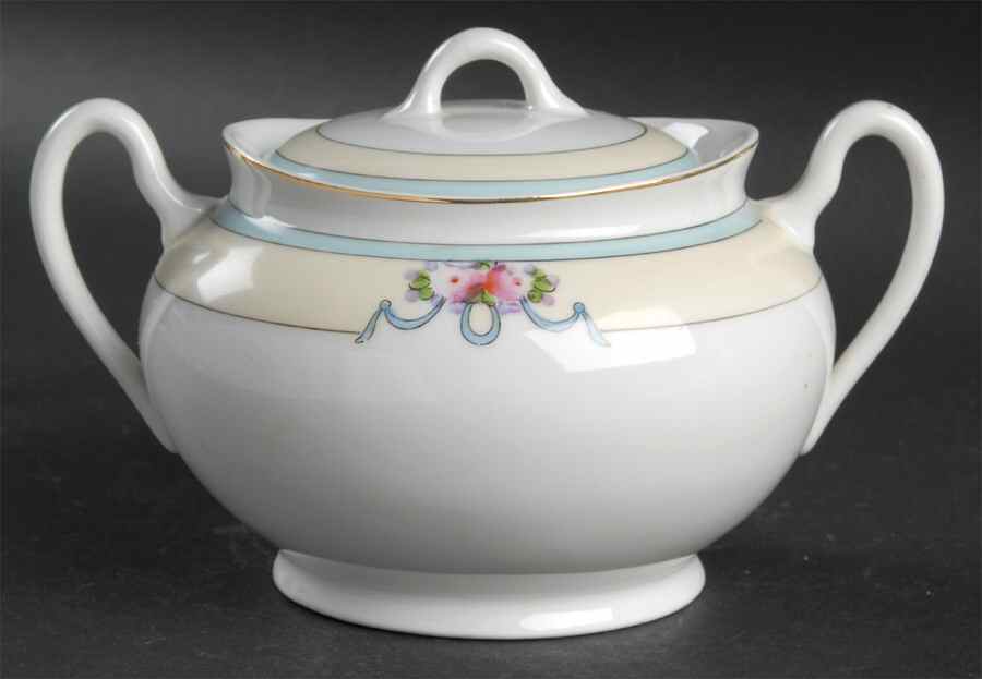 MEI222 Sugar Bowl & Lid by Meito-1