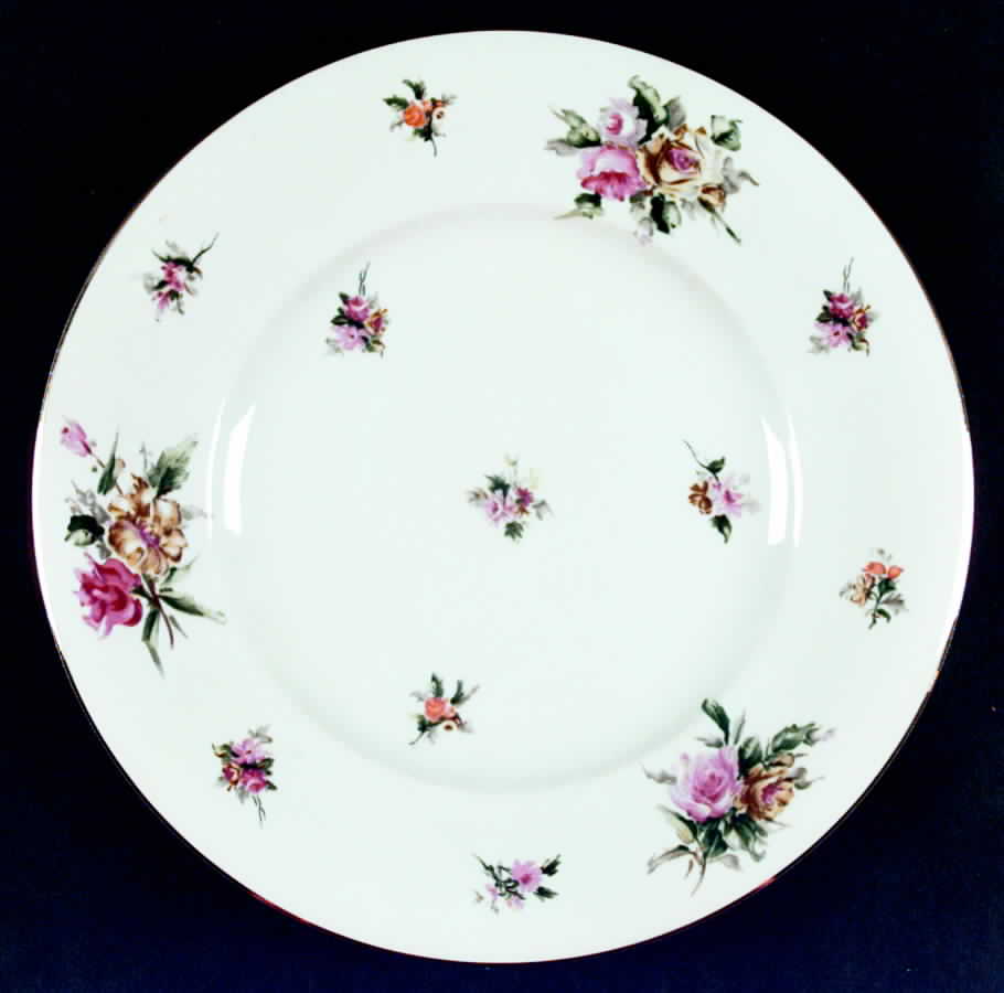 Garden Rose (Norleans Shape) Dinner Plate by Meito-1