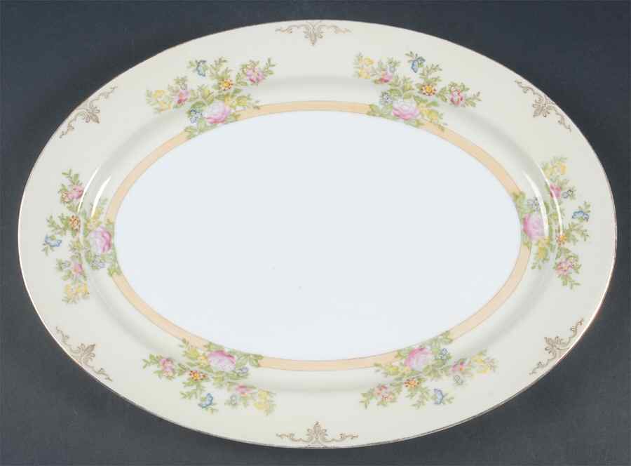 MEI23 16" Oval Serving Platter by Meito-1