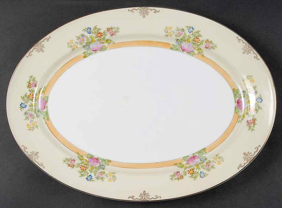 MEI23 14" Oval Serving Platter by Meito-1