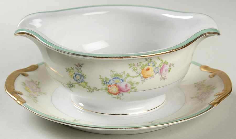 MEI230 Gravy Boat with Attached Underplate by Meito-1
