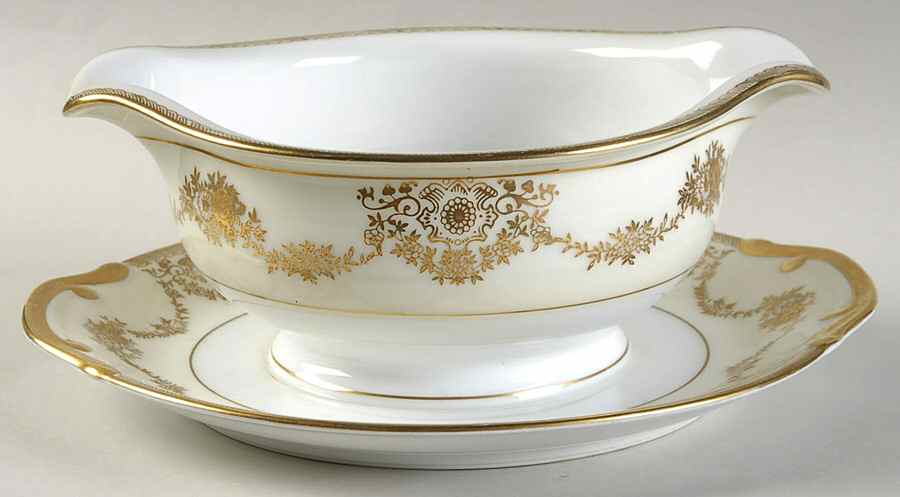 MEI240 Gravy Boat with Attached Underplate by Meito-1