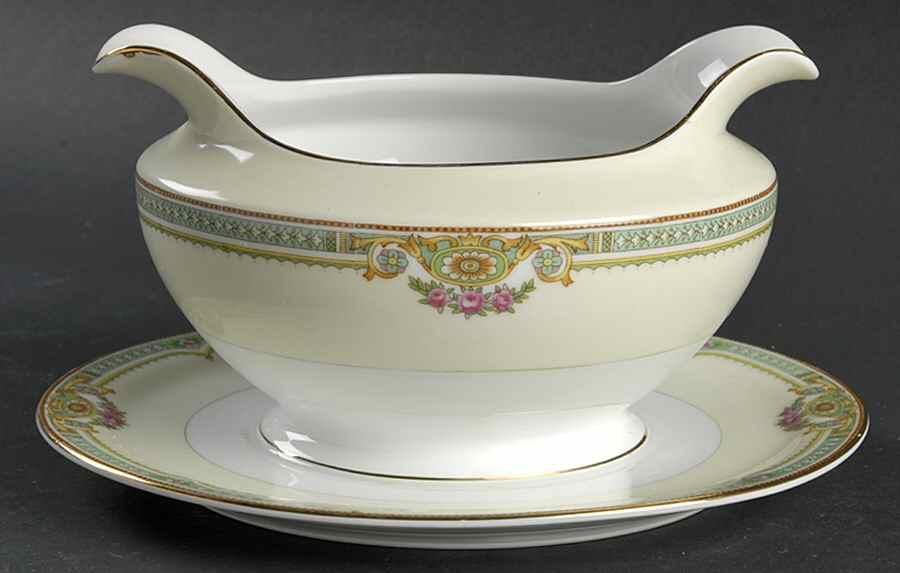 MEI280 Gravy Boat with Attached Underplate by Meito-1