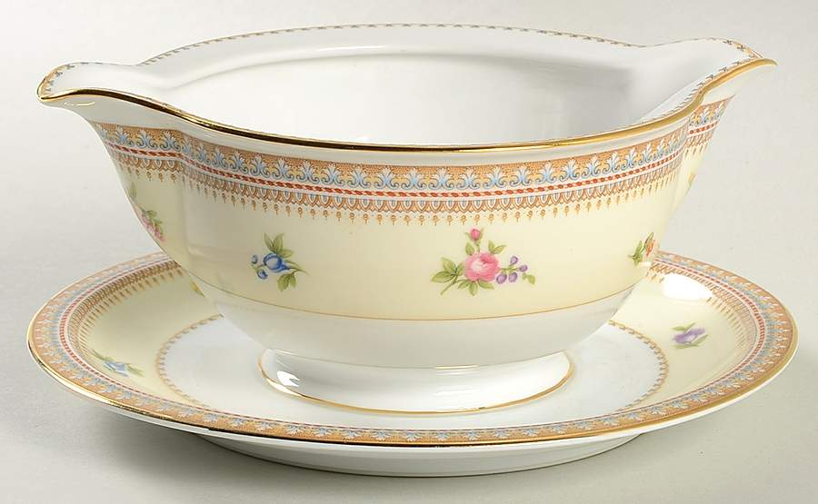 MEI299 Gravy Boat with Attached Underplate by Meito-1
