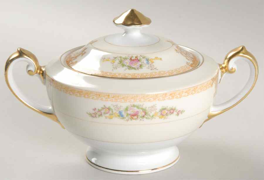 MEI3 (F & B JAPAN) Sugar Bowl & Lid by Meito-1