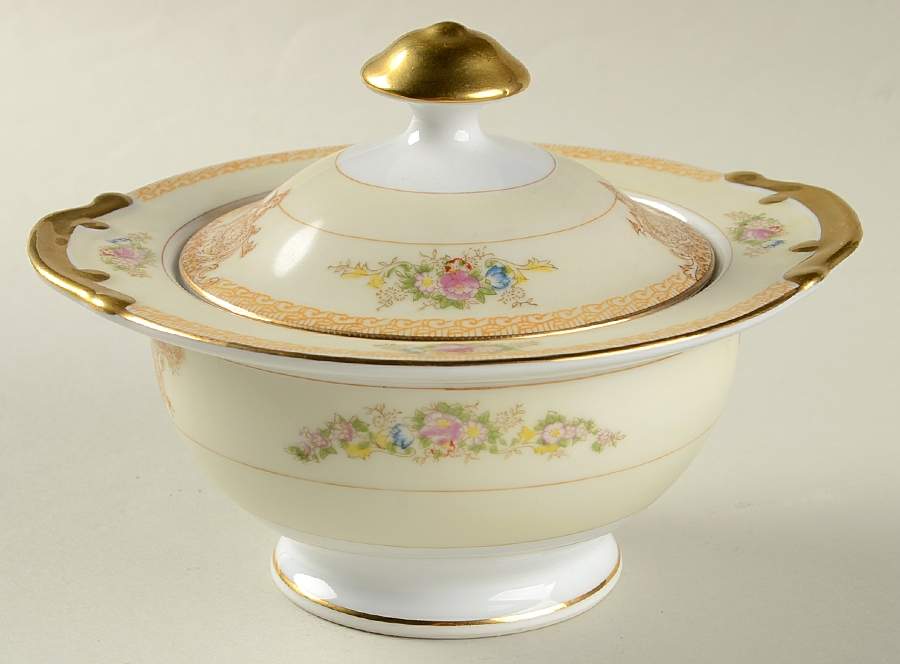 MEI3 (F & B JAPAN) Sugar Bowl & Lid by Meito-1