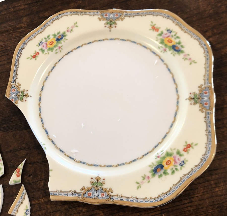 Olga Square Salad Plate by Meito-1