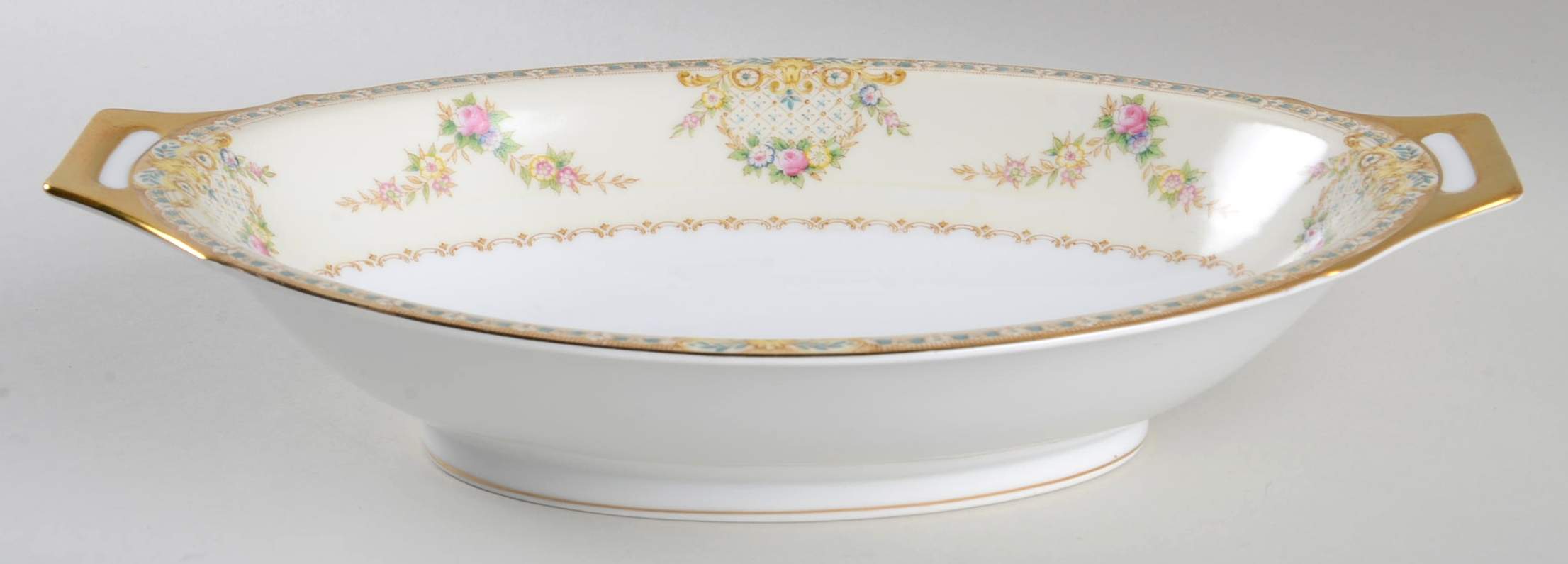 Lorna 11" Oval Vegetable Bowl by Meito-1