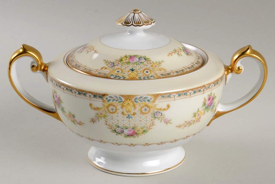 Lorna Sugar Bowl & Lid by Meito-1