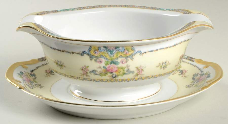 MEI317 Gravy Boat with Attached Underplate by Meito-1