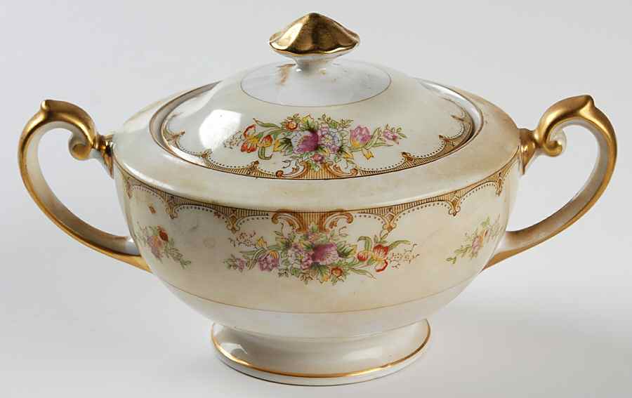 MEI32 Sugar Bowl & Lid by Meito-1