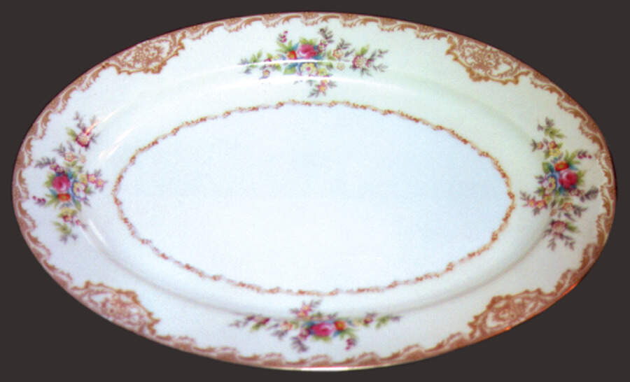 MEIV1593 12" Oval Serving Platter by Meito-1