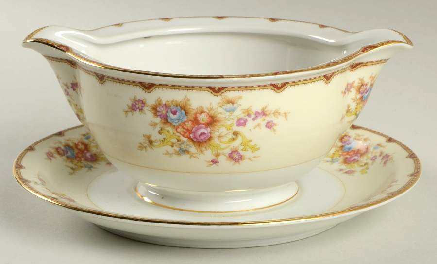 MEI359 Gravy Boat with Attached Underplate by Meito-1