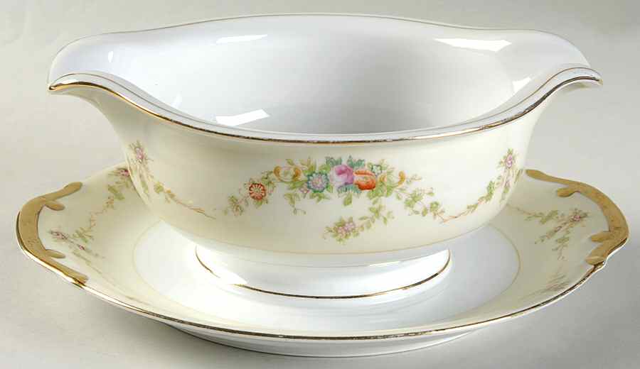 MEI361 Gravy Boat with Attached Underplate by Meito-1