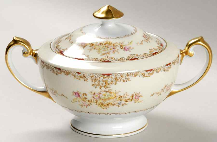 MEI396 Sugar Bowl & Lid by Meito-1