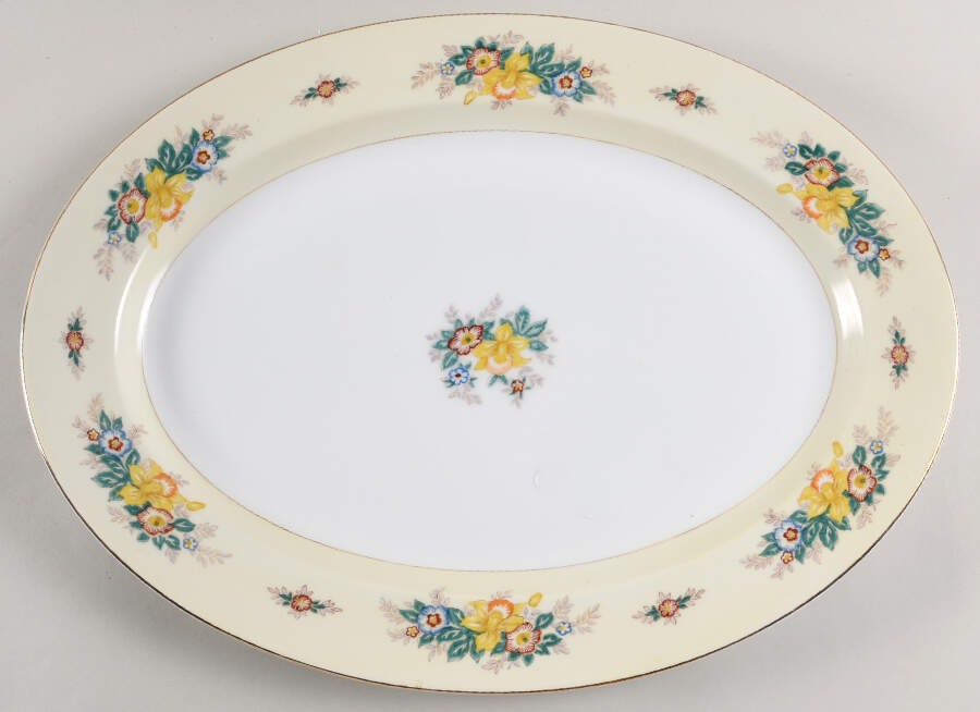 MEI428 16" Oval Serving Platter by Meito-1