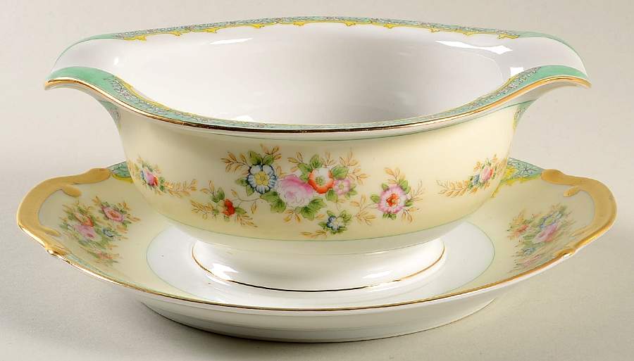 MEI44 Gravy Boat with Attached Underplate by Meito-1