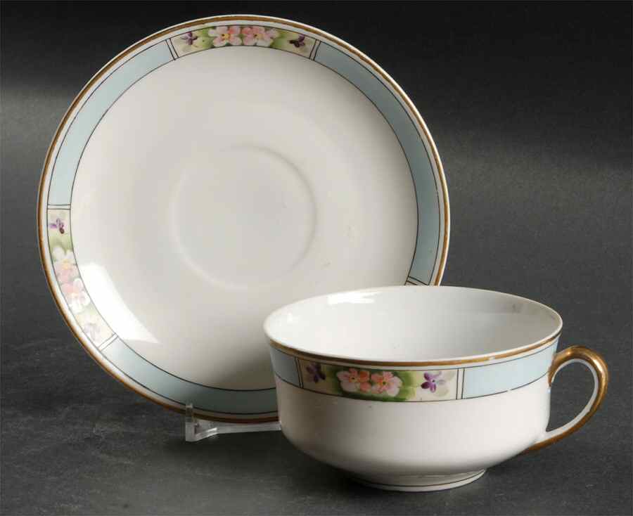 MEI63 Flat Cup & Saucer Set by Meito-1