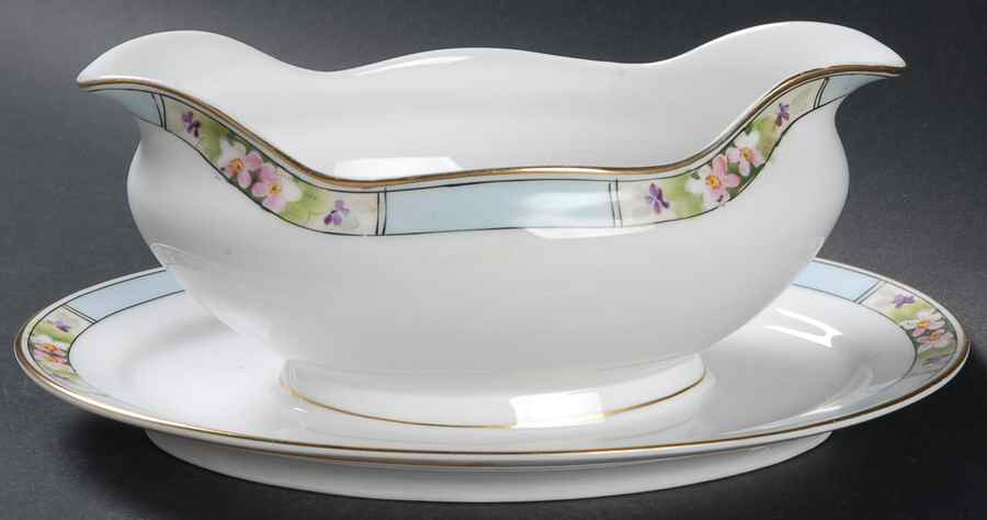 MEI63 Gravy Boat with Attached Underplate by Meito-1