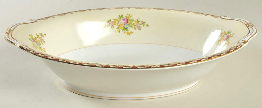 N1613A 11" Oval Vegetable Bowl by Meito-1