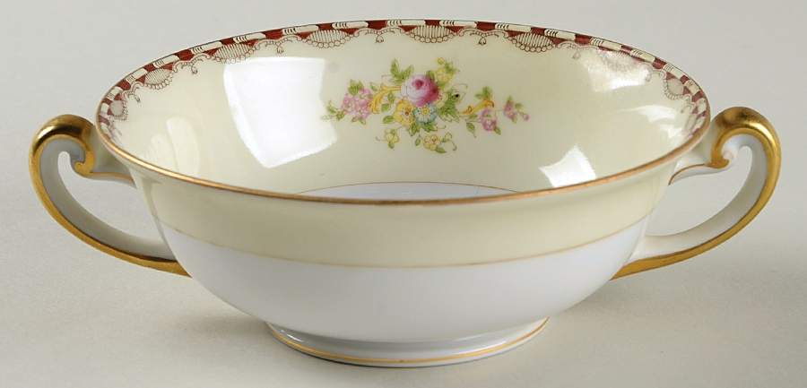 N1613A Footed Cream Soup Bowl by Meito-1