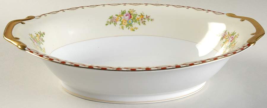 N1613A 11" Oval Vegetable Bowl by Meito-1