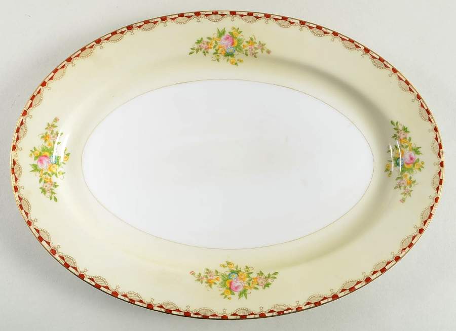 N1613A 12" Oval Serving Platter by Meito-1
